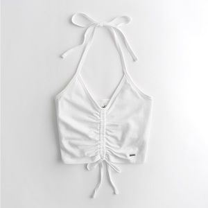 Hollister halter white top